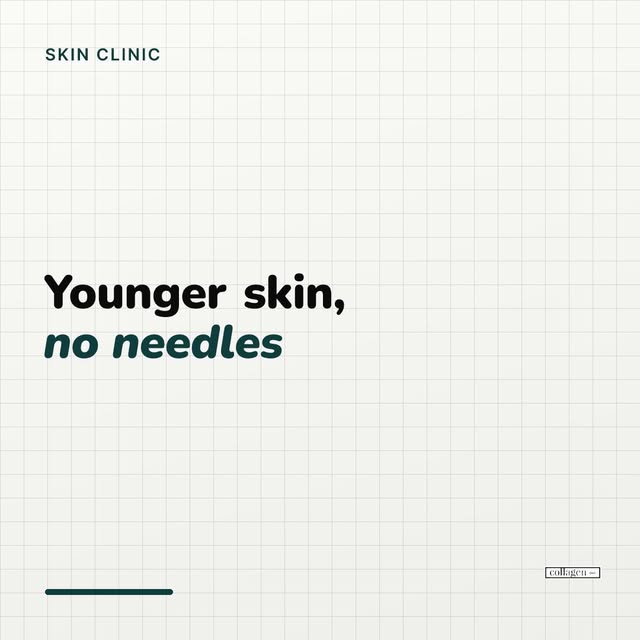 Rebuild collagen without a single needle.

Somewhere along the way you got told fillers were the onl