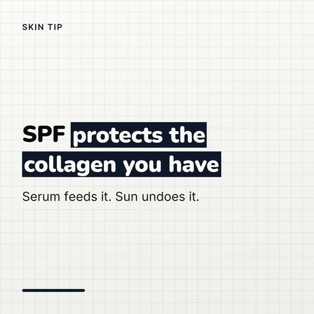 Your morning serum without SPF is a waste of money.

We say this to clients all the time. That vitam