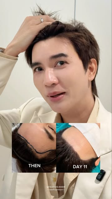 เห็นมั้ยล่ะ…11 วันหลังปลูกผม!!! #รีวิวปลูกผมHairClinique
#HairCliniquebySLC #BeYourBestSelf