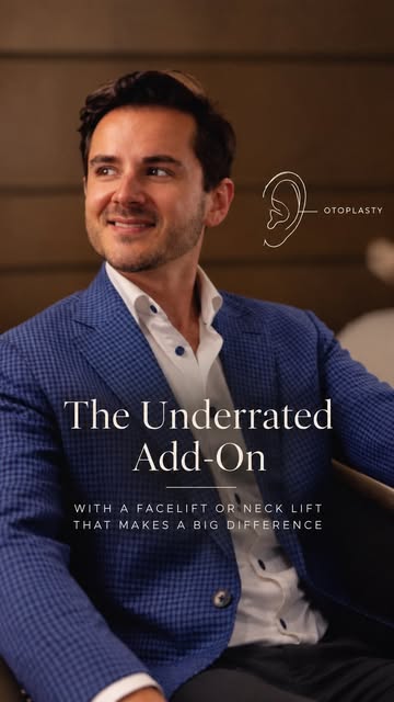 An underrated addition to a neck lift or facelift? Otoplasty.

For patients who feel their ears proj