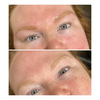 Look at this beautiful transformation with powder brows! A natural way to enhance your brows. ✨#powd