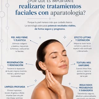 ✨ ¿Por qué es importante realizarte tratamientos faciales con aparatología?

Porque el cuidado de tu
