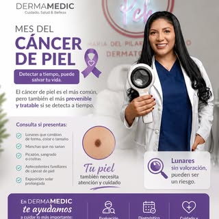 🌞🎗️ Mes del Cáncer de Piel 🎗️🌞

El melanoma es uno de los tipos de cáncer de piel más agresivos,