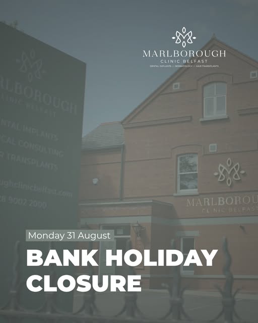 The clinic will be closed on Monday (31st August) for the August Bank Holiday. We will be back open 
