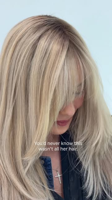 The goal is never for someone to notice the topper or the extensions.
They should notice the hair.
F