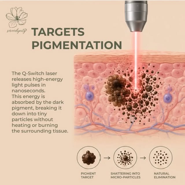 ✨ Underarm Pigmentation? Let’s Brighten It Up! ✨
Q-Switch Laser can help improve the appearance of p