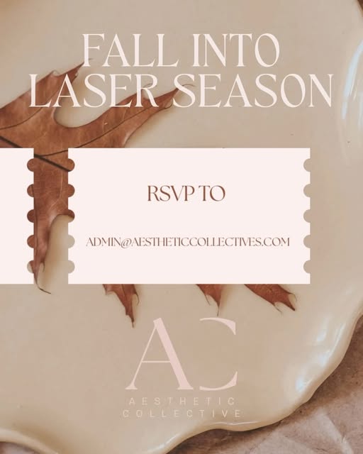 ✨ IT’S HERE! ✨ 

Our ONE-DAY-A-YEAR LASER EVENT is happening Thursday, September 17th from 5-8 PM! �