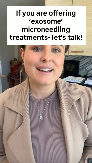 Are you offering exosome/ stem cell style treatments with microneedling in your salon? 
Here are som