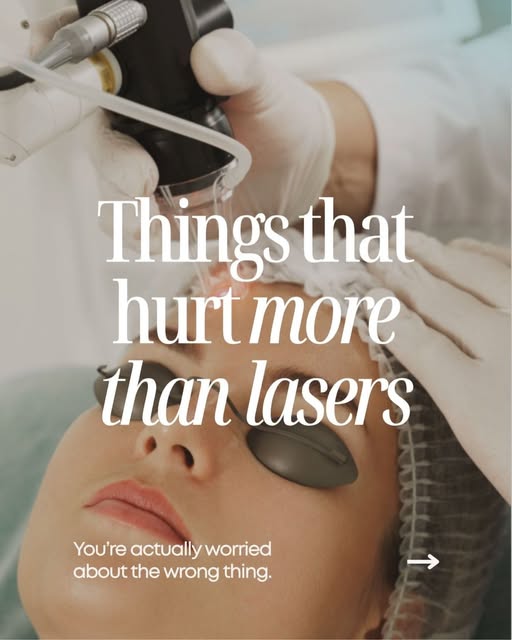 If physical pain had an official power ranking, laser treatments would not even make the top 20. Do 