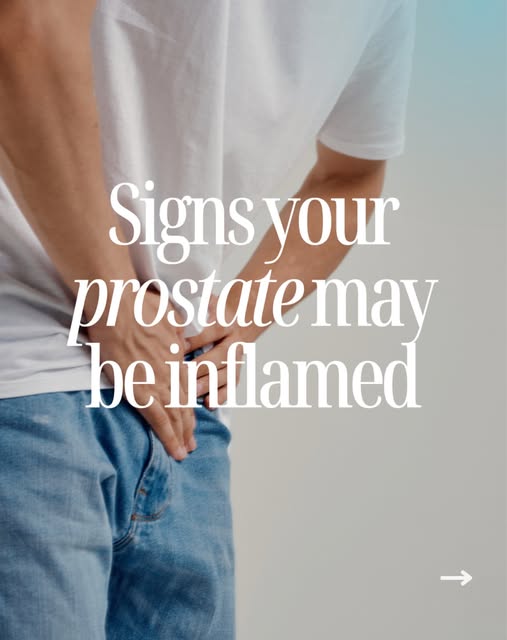 Let’s talk about prostate health. 💙 

Prostatitis (prostate inflammation) can affect men of all age