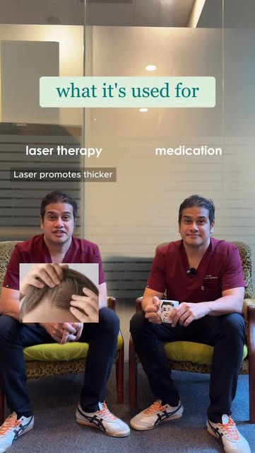 Laser and medication are two viable ways to deal with hair loss, but your choice should depend on th