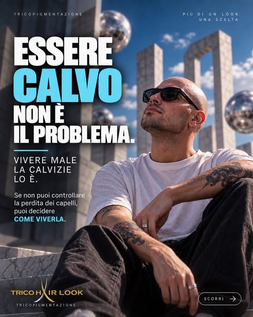 Essere calvo non significa avere qualcosa che non va. 👤

Il punto è sentirsi a proprio agio con la 