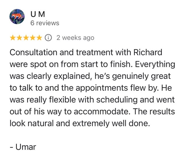 ⭐️⭐️⭐️⭐️⭐️
Another 5 Star review from a very happy client.
Scalp Micropigmentation (SMP) can give yo