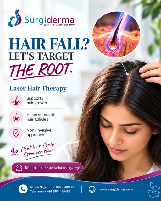 Struggling with hair fall? Treating the surface isn’t enough—you need to target the root cause 
Our 