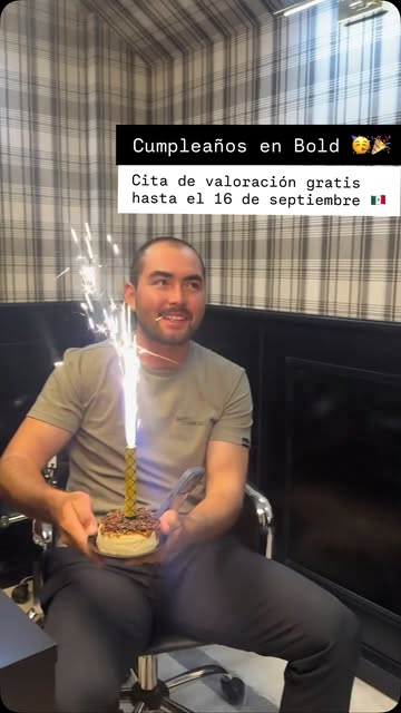 ¡Celebra tu cumpleaños con Bold! 🥳🎉 Este paciente hará su injerto capilar el día de su cumpleaños 