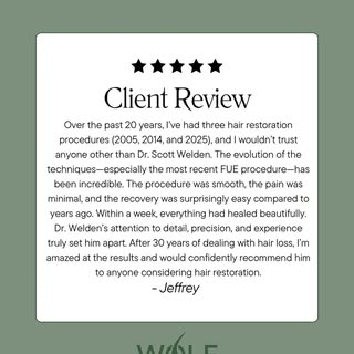 ⭐️⭐️⭐️⭐️⭐️ Real Patient Results

Nothing speaks louder than patient experience. After 30 years of de