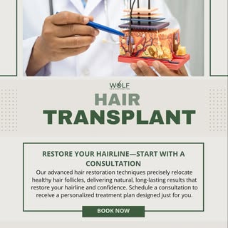 At Wolf Hair Restoration, we treat hair loss at the source—not just the surface.

Hair growth begins