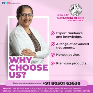"Choose Suraksha Skin Clinic for radiant results and compassionate care. Your skin deserves the best