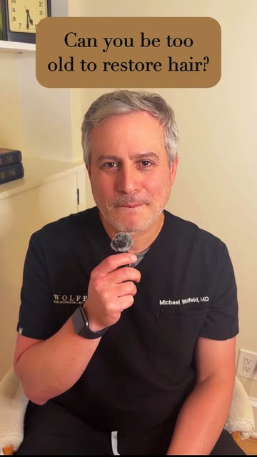 Can you be too old to restore hair? 

Hair myths with Dr. Wolfeld.
#minoxidil #hairloss #hairrestora