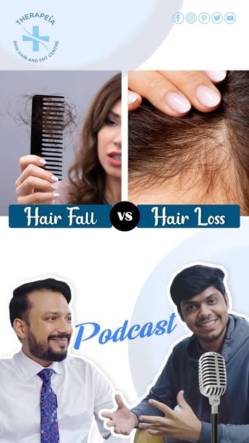 Confused about the difference between hair thinning, hair loss, and hair fall? Dr Govind S Mittal br
