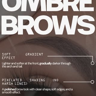 Sparse brows don’t have to be permanent. 🤍

This transformation was created using Ombré Powder Brow