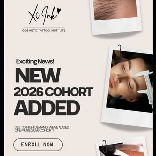 BIG NEWS! We’ve added ONE MORE 2026 cohort!

Due to continued interest in our Cosmetic Tattoo Progra