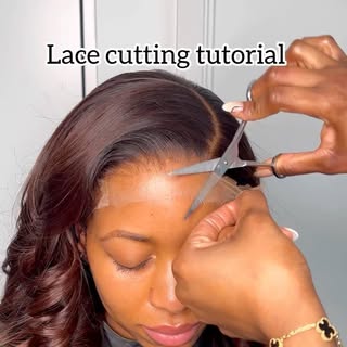 No GLUE LACE CUTTING…A simple tutorial on how to cut your lace closure !  Before combing out the cur