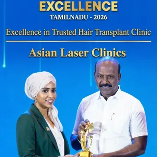 Excellence in Trusted Hair Transplant Clinic award by Times of India
Received from Health Minister o