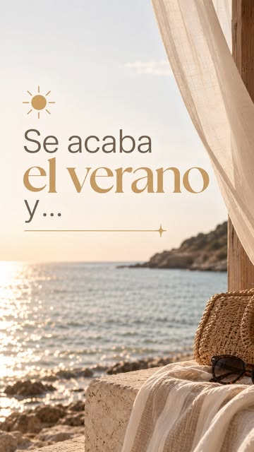 Se acaba el verano… y no pasa nada. 🌅
Ahora empieza el momento de volver a ti. 💛

Después de meses