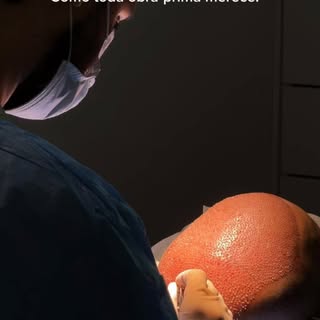O momento em que a precisão cirúrgica transforma a restauração capilar. 🩺🔬

No transplante capilar