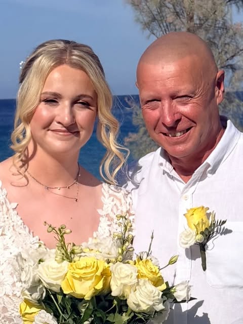 A very proud Dad moment for our client Tim. 
He told us he didn’t feel like ‘the bald Dad’ walking h