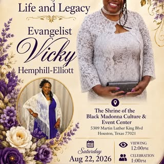 We are here one day and gone the next. Rest in peace to my client, Miss Vickie 🙏🏽💐Kingdom Crownin