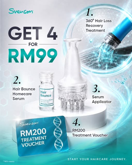 🔥 RM99 FOR 4?! YES, REALLY. 👀
One treatment gets you started.

Keep your hair journey going with d