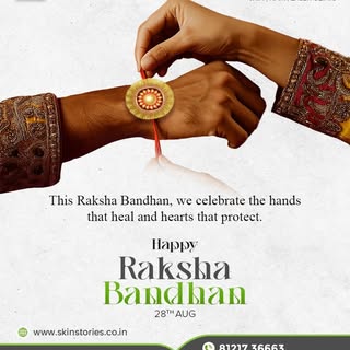 🌸 Happy Raksha Bandhan! 💚

Celebrating the hands that heal and the hearts that protect.

Raksha Ba