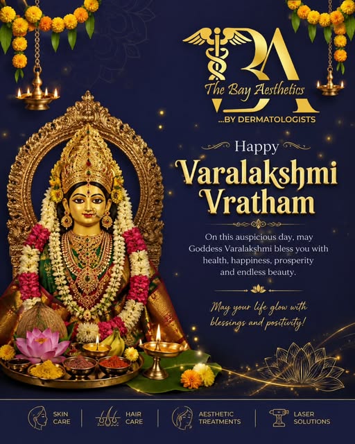 ✨ Happy Varalakshmi Vratham! ✨

May Goddess Varalakshmi bless you and your loved ones with health, h