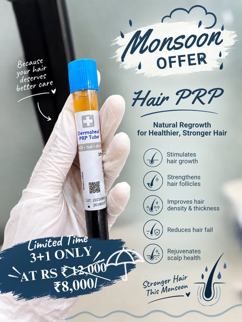 Monsoon offer ☝🏻✨
#hairfallsolution #hairprp #astheticsclinic