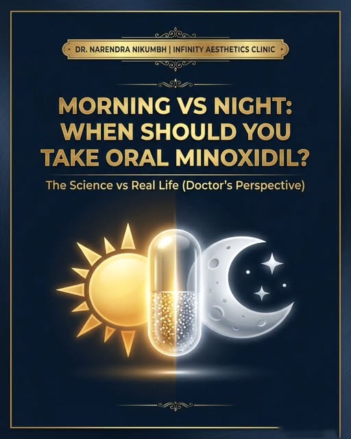 Should you take Oral Minoxidil in the morning or at night? 

Recent clinical studies suggest that mo