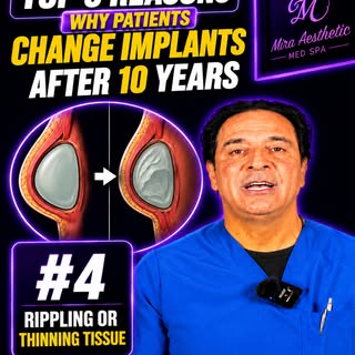 Did you know that breast implant rippling can become more noticeable 10 years after surgery? In this