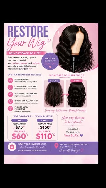 💕 SPEED OVER HERE BEFORE THE SALE IS OVER! 💕

Have an old wig that needs a refresh and a fresh sty