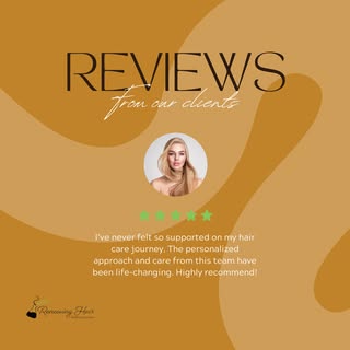 Thank you for trusting us to be part of your hair transformation. 💚 

Seeing your progress is what 