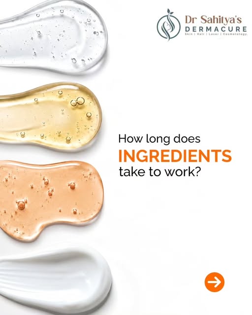 How long does skincare take to work? 🧴✨ Not all skincare ingredients work at the same speed.

To bo