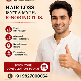 🚫 Hair loss myths can delay the right treatment.

Many people believe:
❌ Hair transplants look fake