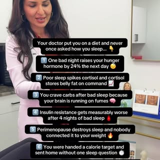 Your doctor put you on a diet and never once asked how you sleep 👇

1️⃣ One bad night, 24% more hun