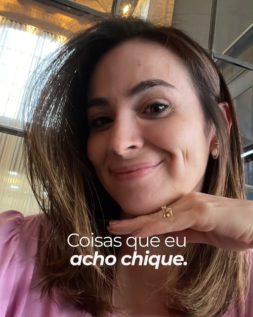 Ter a pele bem cuidada? Acho chique.
Ter disciplina? Acho muito chique, mas ainda estou em busca. Rs