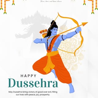May this Dussehra bring the victory of good over evil, filling your life with peace, joy, and prospe
