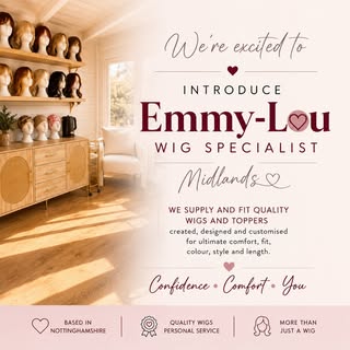 I’m so excited to finally share 🤍

I am now officially part of Emmy-Lou, offering personalised wig 