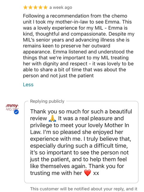Reviews like this mean so much to me. ❤️