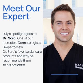 ✨ Meet our July Provider Spotlight: Dr. Soro ✨

With over 15 years of dermatology experience and 11 
