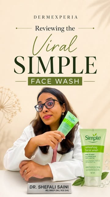 Is the viral @simpleskincareindia Refreshing Facial Wash actually worth the hype? Let’s break down t