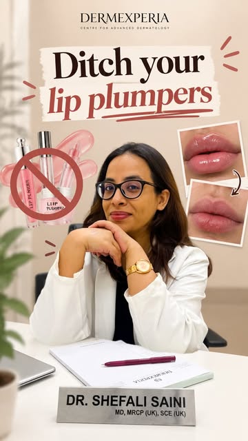 Thinking of saving money by using a lip plumper instead of fillers? Think again! 🛑👄

These product